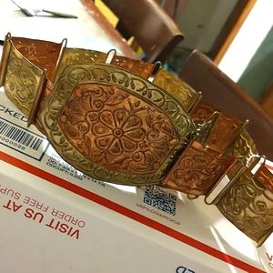 Woman's solid brass belt 34 inches long